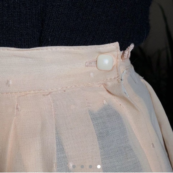 Peach skirt, vintage and handmade - Picture 4 of 4